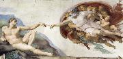 Michelangelo Buonarroti The Creation of Adam oil painting artist
